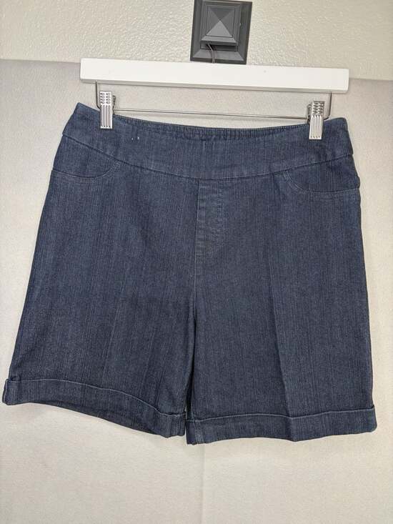 Soft Surroundings Pants - Soft Surroundings 6" super stretch shorts size medium Dark wash denim pull on